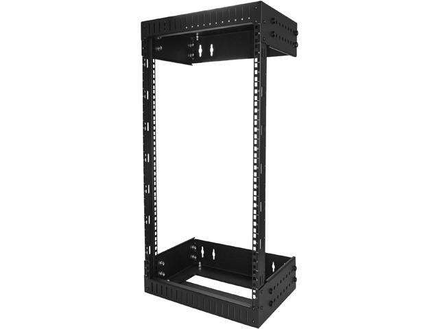 StarTechcom RK15WALLOA Wall Mount Server Rack - 15U Rack - 12- 20 in Adjustable Depth - Open Frame - Network Rack - Computer Rack - Equipment Rack