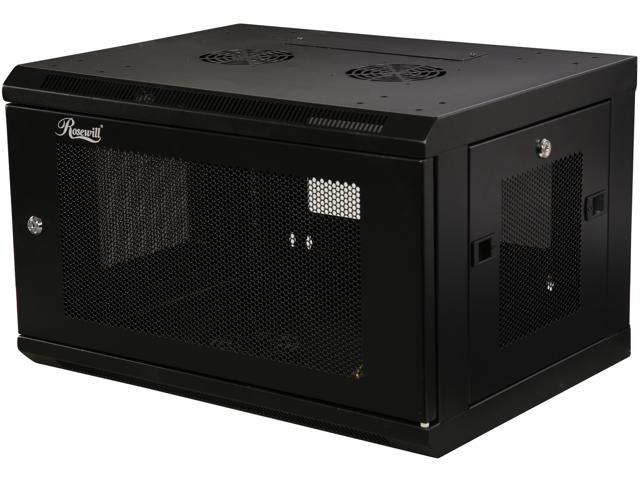 Rosewill RSWM-6U002 6U Wall Mount Rack Enclosure Server Cabinet, 16.5 ...