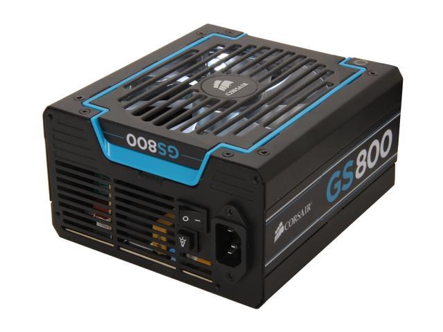 NeweggBusiness - CORSAIR GS GS800 800 W SLI Ready CrossFire Ready 80 PLUS BRONZE Certified Active PFC Power Supply New 4th Gen CPU Certified Haswell Ready