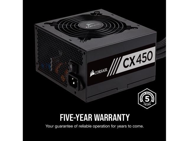 blad Ufrugtbar forhold NeweggBusiness - CORSAIR CX Series CX450 450W ATX12V 80 PLUS BRONZE  Certified Active PFC Power Supply, CP-9020120-NA