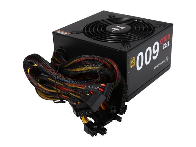 Neweggbusiness Thermaltake Ps Tr2 0600npcgus G 600w Atx12v Eps12v Sli Crossfire Ready 80 Plus Gold Certified Active Pfc Power Supply