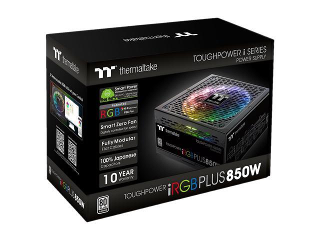 Thermaltake Toughpower iRGB Plus 1050W 80 Platinum Digital RGB LED Smart Zero Fan SLI/Crossfire Ready ATX12V v2.4 SSI EPS v2.92 Power Supply 10 YR Warranty PS-TPI-1050F2FDPU-1 Thermaltake Toughpower iRGB Plus 1050W 80 Platinum Digital RGB LED Smart Zero Fan SLI/Crossfire Ready ATX12V v2.4 SSI EPS v2.92 Power Supply 10 YR Warranty PS-TPI-1050F2FDPU-1