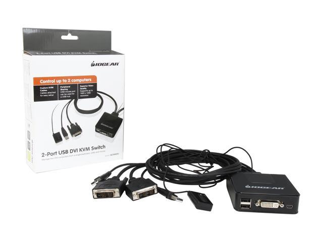 4K KVM Switch HDMI 2 Port Box, USB and HDMI Switch for 2 Computers Sha –