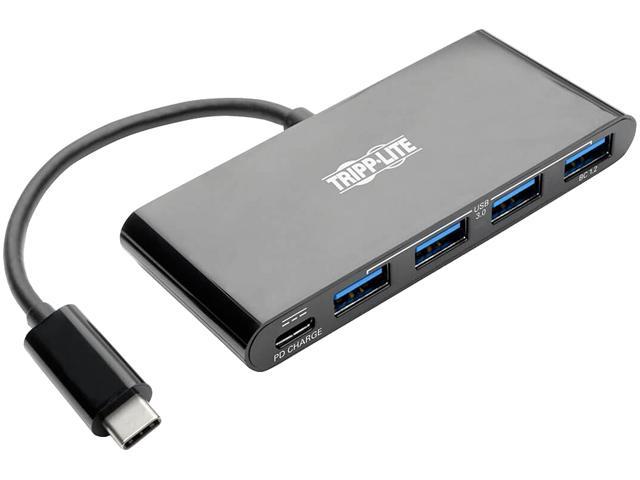 - Tripp Lite 4-Port USB 3.1 Hub, 4x USB-A, Thunderbolt 3—PD Charging, Black (U460-004-4AB-C)