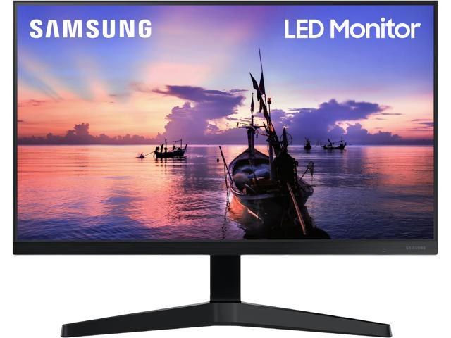 Samsung 24 LED Monitor with Borderless Design in Dark Blue Grey