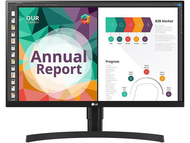 LG 27' 27BN85U-B IPS UHD 4K 3840 x 2160 USB Type-C HDR 400 DisplayPort HDMI Built-in Speakers Radeon FreeSync Monitor