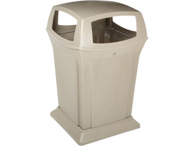 Rubbermaid Commercial Ranger Fire-Safe Container Square Structural Foam 45 gal Beige