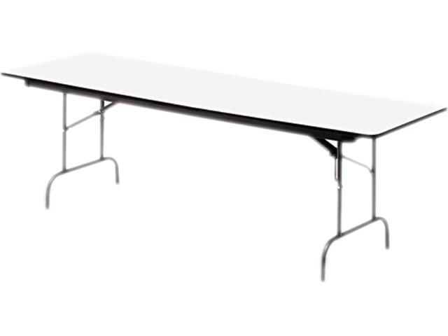 Premium Wood Laminate Folding Table Rectangular 60w X 30d X 29h Gray/charcoal