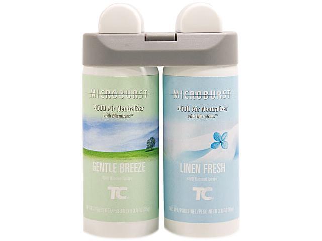Microburst Duet Refills Gentle Breeze/Linen Fresh 3 oz 4/Carton 3485949