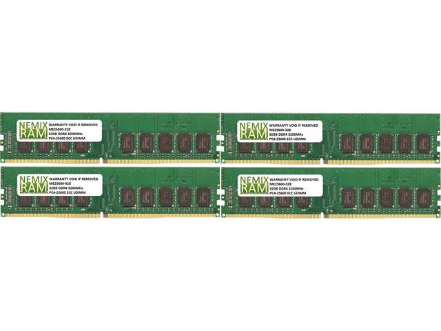 NeweggBusiness - NEMIX RAM 128GB (4X32GB) DDR4 3200MHZ PC4-25600