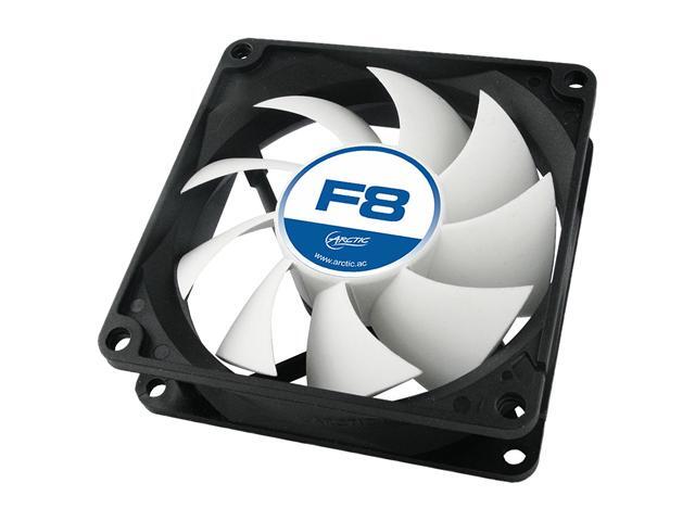 Ultra-Quiet 80mm Computer Case Fan | 12V DC, 3-Pin, Sleeve Bearing, Black | Low Noise PC Cooling Fan