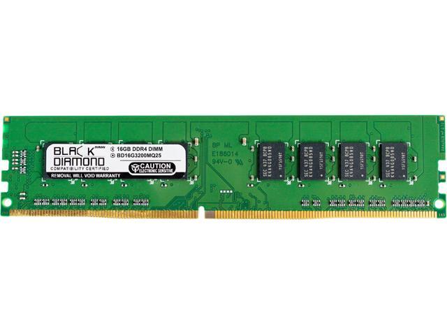 Black Diamond Memory 16GB 288-Pin PC RAM DDR4 3200 (PC4 25600) Desktop Memory Model BD16G3200MQ25