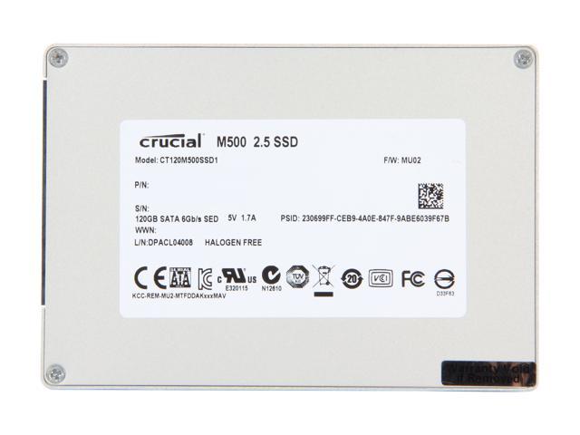 Crucial M500 2.5 120GB SATA III MLC Internal Solid State Drive (SSD)  CT120M500SSD1 