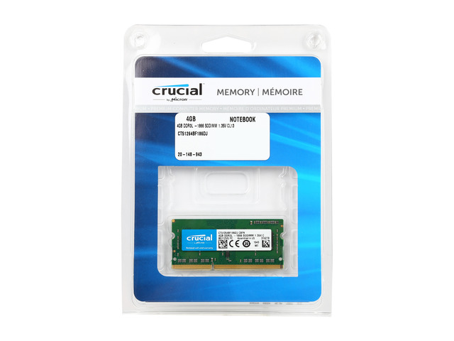 NeweggBusiness - Crucial 4GB 204-Pin DDR3 SO-DIMM DDR3L 1866 (PC3L