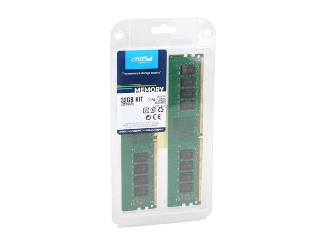 NeweggBusiness - Crucial 32GB (2 x 16GB) 288-Pin PC RAM DDR4 3200