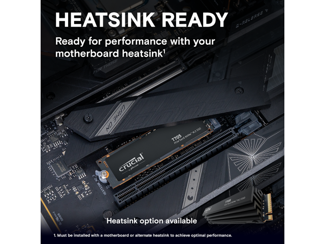 NeweggBusiness - Crucial T705 1TB PCIe Gen5 NVMe M.2 SSD
