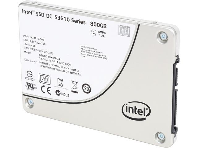 NeweggBusiness - Intel DC S3610 SSDSC2BX800G401 800GB SATA III MLC State Drive