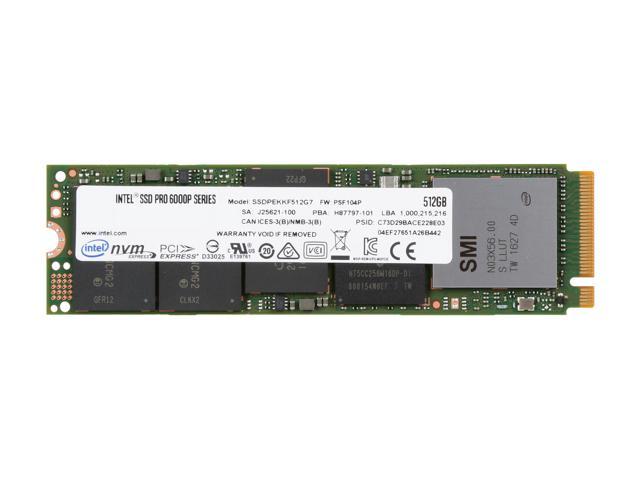 NeweggBusiness - Intel Pro 6000p M.2 2280 512GB PCI-Express 3.0 x4 TLC Solid Drive (SSD) SSDPEKKF512G7X1