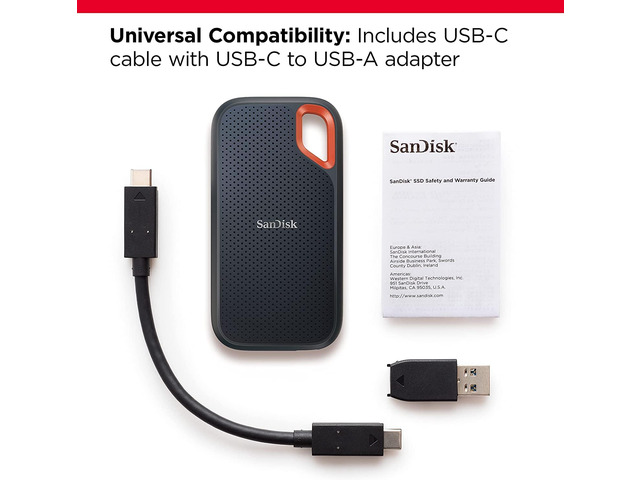 NeweggBusiness - SanDisk 1TB Extreme Portable SSD - Up to 1050MB/s