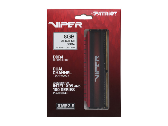 NeweggBusiness - Patriot Viper 4 8GB (2 x 4GB) DDR4 3000 (PC4