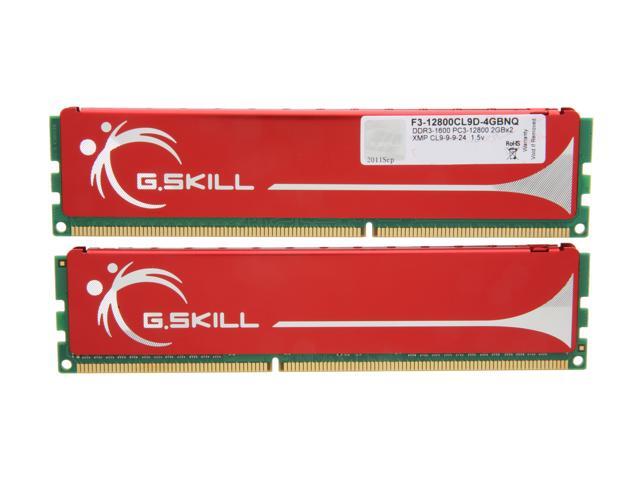 NeweggBusiness - G.SKILL 4GB (2 x 2GB) DDR3 1600 (PC3 12800) Dual