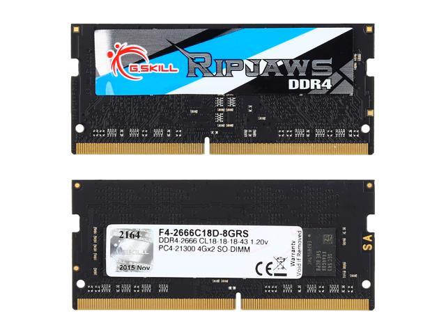 NeweggBusiness - G.SKILL Ripjaws Series 8GB (2 x 4GB) 260-Pin DDR4 