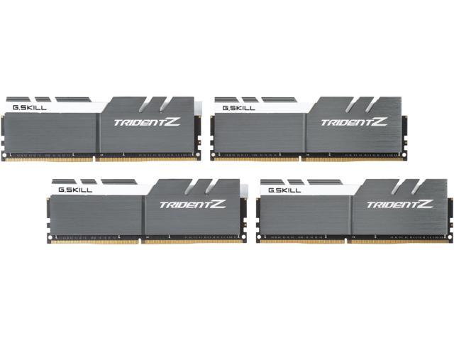 NeweggBusiness - G.SKILL TridentZ Series 64GB (4 x 16GB) DDR4 3200 (PC4  25600) Desktop Memory Model F4-3200C14Q-64GTZSW