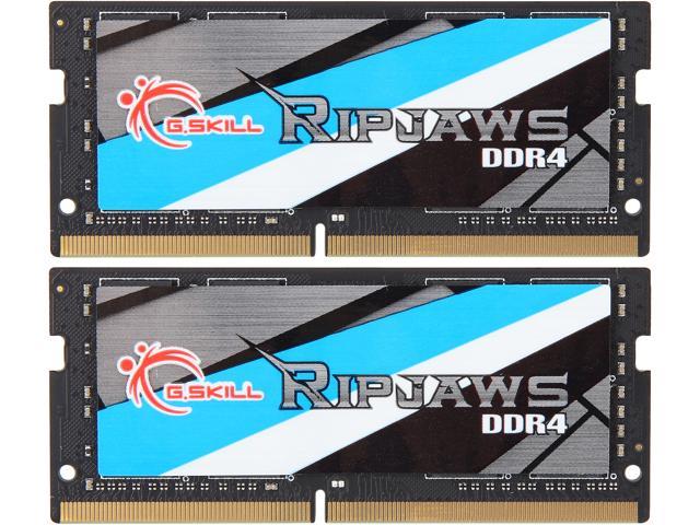 Ripjaws Series DDR4 PC4-19200 2400MHz 260-Pin Laptop Memory Model F4-2400C16D-32GRS G.SKILL 32GB 2 x 16G 