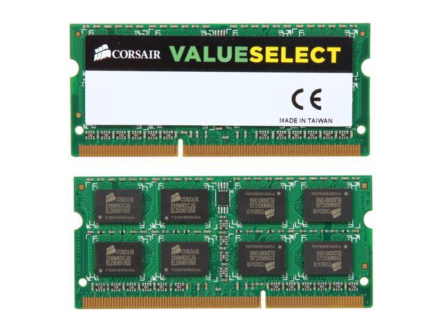 veltalende Sandsynligvis mikro NeweggBusiness - CORSAIR ValueSelect 8GB (2 x 4GB) 204-Pin DDR3 SO-DIMM  DDR3 1066 (PC3 8500) Laptop Memory Model CM3X8GSDKIT1066