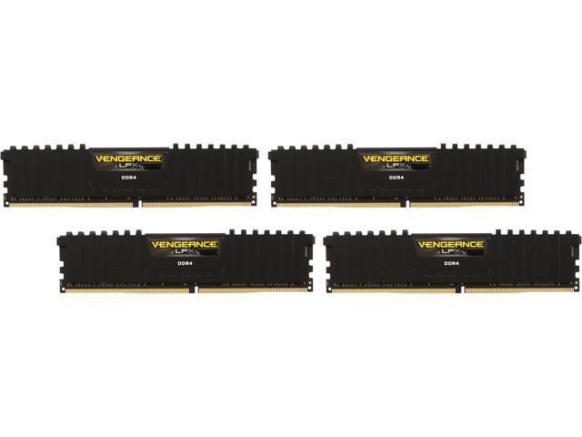 NeweggBusiness - CORSAIR Vengeance LPX 16GB (4 x 4GB) DDR4 2133 (PC4 17000) Memory Kit CMK16GX4M4A2133C15