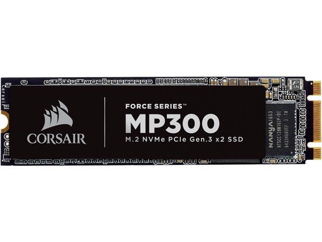 NeweggBusiness - Corsair Force MP300 M.2 2280 120GB PCI-Express 3.0 x2, NVME 1.3 3D Internal Solid State Drive (SSD) CSSD-F120GBMP300