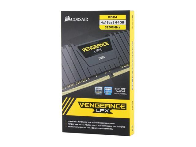 NeweggBusiness - CORSAIR Vengeance LPX 64GB (4 x 16GB) DDR4 3200