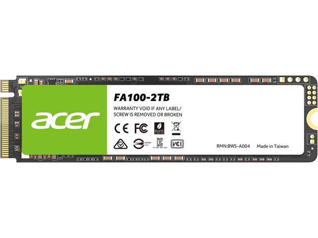 PCH Mayoreo UNIDAD SSD ACER FA100 2TB M.2 NVME 3300MB/S (BL.9BWWA.121)