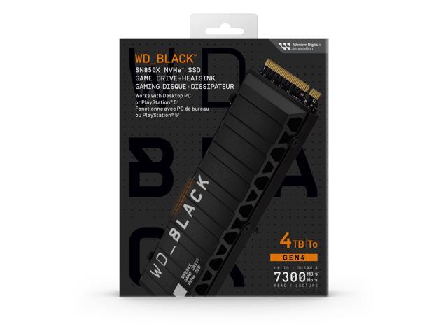 NeweggBusiness - WD_BLACK 4TB SN850X NVMe Internal Gaming SSD