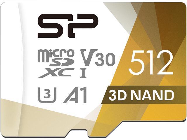 Neweggbusiness Silicon Power 512gb Superior Pro Microsdxc Uhs I U3 V30 4k A1 High Speed Microsd Card With Adapter