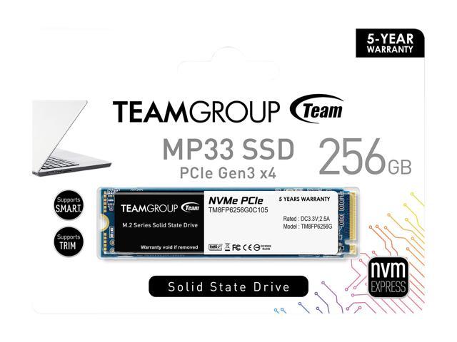Beregning arv tilfredshed NeweggBusiness - Team Group MP33 M.2 2280 256GB PCIe 3.0 x4 with NVMe 1.3  3D NAND Internal Solid State Drive (SSD) TM8FP6256G0C101