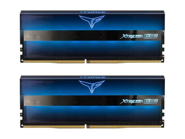 NeweggBusiness - Team T-Force XTREEM ARGB 16GB (2 x 8GB) DDR4 3600 (PC4  28800) Desktop Memory Model TF10D416G3600HC14CDC01