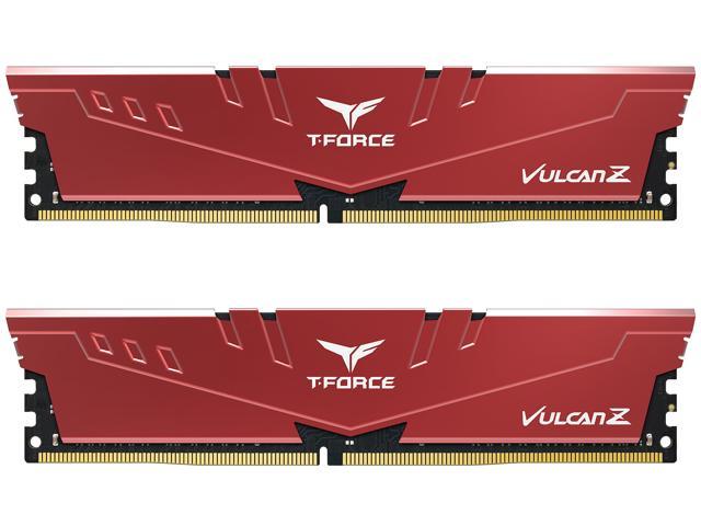 NeweggBusiness - Team T-FORCE VULCAN Z 32GB (2 x 16GB) 288-Pin PC RAM DDR4  3600 (PC4 28800) Desktop Memory Model TLZRD432G3600HC18JDC01