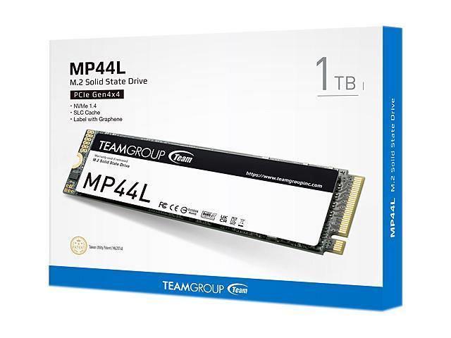 Team Group Mp44l M.2 2280 1TB PCIe 4.0 X4 with NVMe 1.4 Internal Solid State Drive (SSD) Tm8fpk001t0c101