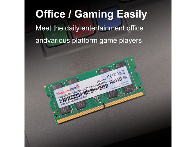 NeweggBusiness - Kingbank 32GB 260-Pin DDR4 SO-DIMM DDR4 3200 (PC4