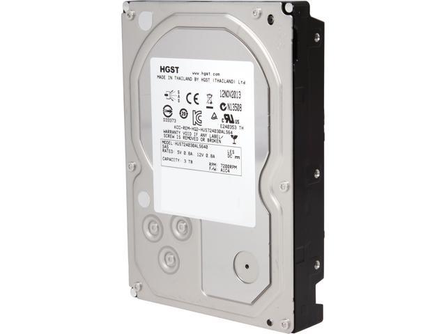 3TB HGST Ultrastar 7200RPM 64MB SATA Cache SAS Hard com: 7K4000
