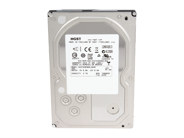 内蔵型ハードディスクドライブ HGST HDD Ultrastar 3TB