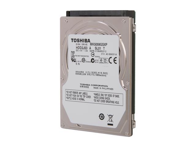 NeweggBusiness - TOSHIBA MK5059GSXP 500GB 5400 RPM 8MB Cache SATA