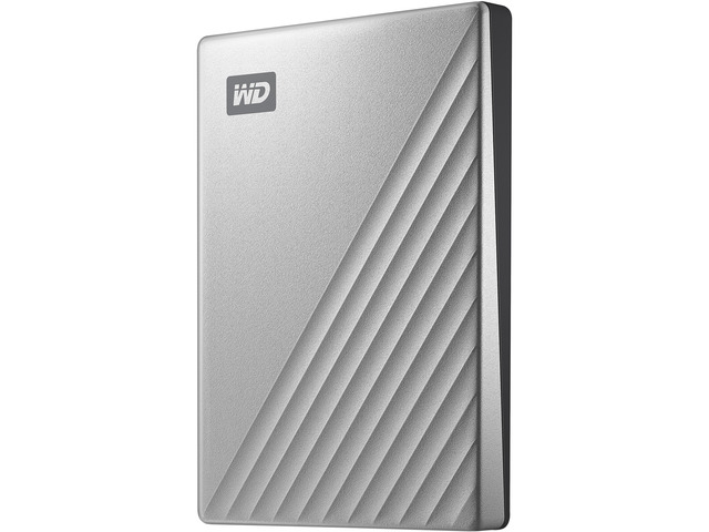 NeweggBusiness - WD 2TB Silver My Passport Ultra Portable Storage