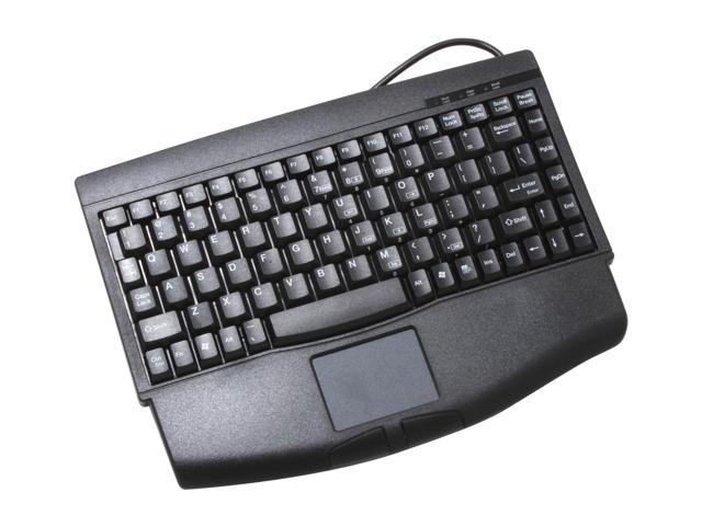 NeweggBusiness - SolidTek KB-540BU Black USB 88 keys Mini Keyboard with Touchpad built as mouse, ACK-540 pad with scroll function