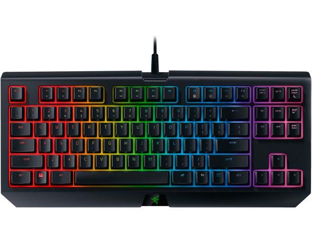 Razer BlackWidow Tournament Edition Chroma V2 - RGB Ergonomic Mechanical Gaming Keyboard with Tactile and Clicky Razer Green Switches