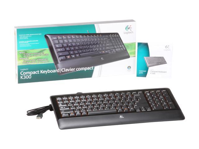 Meget sur slå tøffel NeweggBusiness - Logitech K300 Black 101 Normal Keys USB Wired Compact  Keyboard