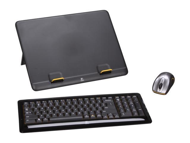 Logitech MK605 Black Wireless Notebook Kit - K340 Wireless Keyboard M505 Wireless Mouse and N110 Notebook Riser