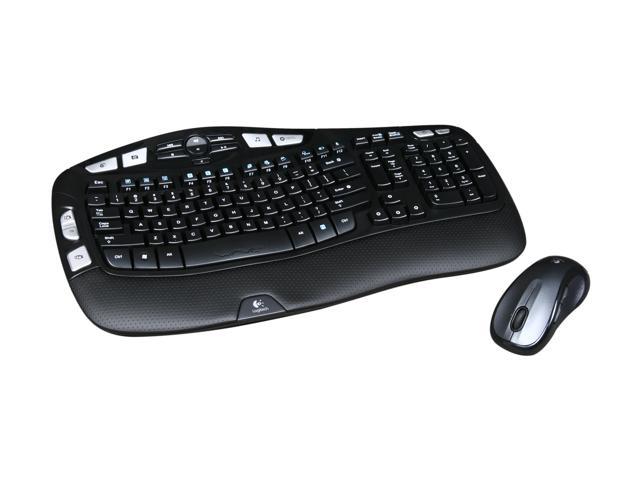 overtro Høring smykker NeweggBusiness - Logitech MK550 Wireless Wave Keyboard and Mouse Combo -  Includes Keyboard and Mouse, Long Battery Life, Ergonomic Wave Design, Black