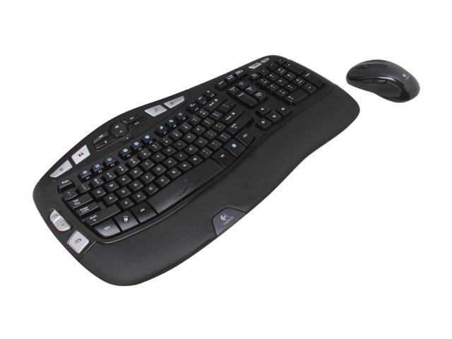 Recertified - Logitech Recertified 920-002555 MK550 Black USB RF Wireless Ergonomic Wave Combo (K350 + M510)